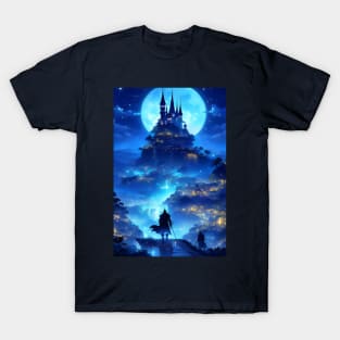 Fantasy Blue landscape T-Shirt